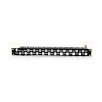 Leviton panel CAT.5e/6/6A 24-port modularen+nosilec kablov