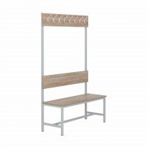 Garderobna omara-klop enojna z obešali 1800x43x1200 Triton