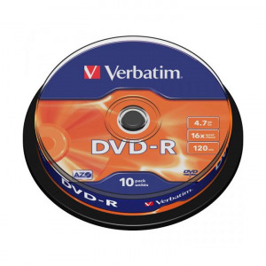 DVD-R 4,7Gb 16x 10-cake Verbatim