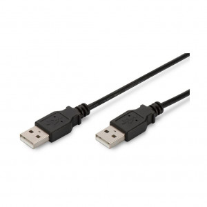 Digitus kabel USB A-A 1,8m črn dvojno oklopljen