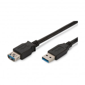 Digitus podaljšek USB 3.0 A-A 1,8m črn