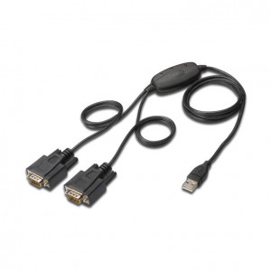 Digitus pretvornik USB-2xSerial DB09 FTDI DA-70158