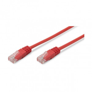 Digitus patch UTP CAT.5e  2m rdeč