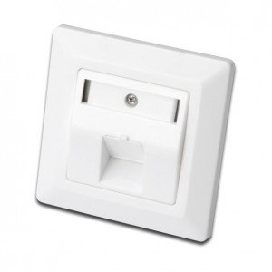 Digitus podometna vtičnica 1x RJ45 kotna 80x80 DN-93811