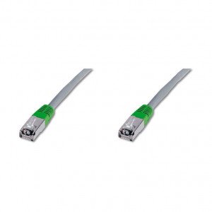 Digitus patch crossover FTP CAT.5e  2m zelen/siv