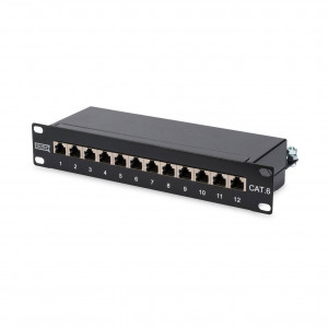 Digitus 250mm panel 12-port CAT.6 1U FTP DN-91612S