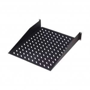 Digitus polica rack 2U 370mm - 20kg črna DN-19 TRAY-2-SW