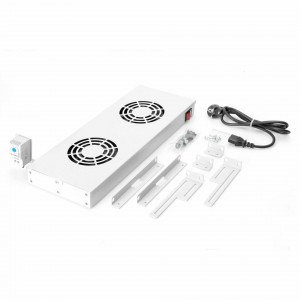 Digitus hladilna enota 2x ventilator s termo. strop/rack siva DN-19 FAN-2-HO