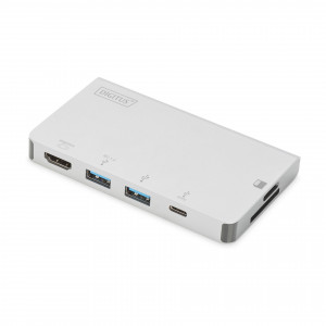 Digitus priklopna postaja USB 3.1 TipC 6-port 4K potovalna DA-70867