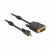 DisplayPort mini - DVI kabel 3m aktivni 4K vgradni Delock