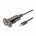 Pretvornik USB Tip-C - 1xSerial DB09 FTDI 1m Digitus